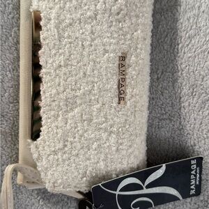 Rampage Cream Textured Clutch